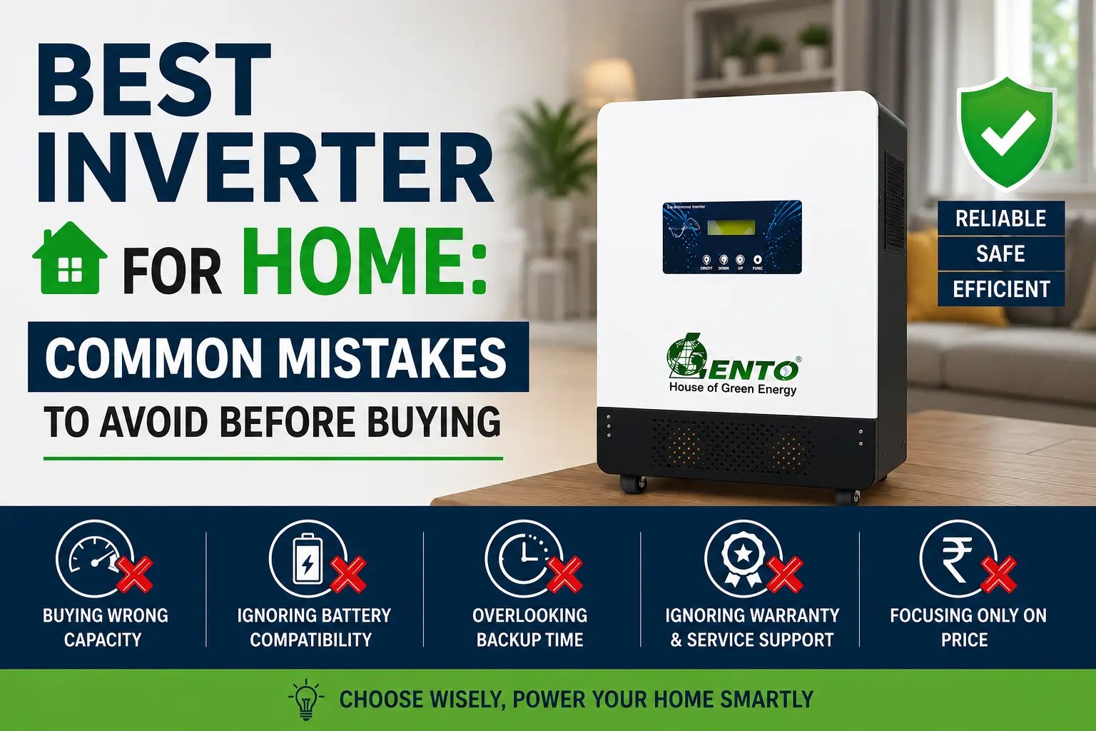 7 Common Mistakes You Can Make While Buying a Branded Inverter